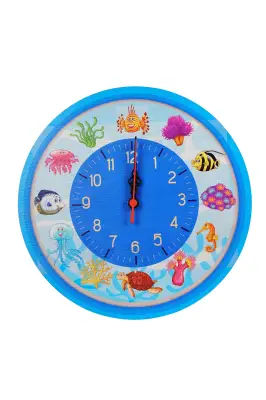Sevimli Deniz Canlıları Saati 30 x 30 cm - 1