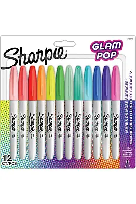 Sharpie Fine Glam Pop Permanent Marker 24 Lü - 1