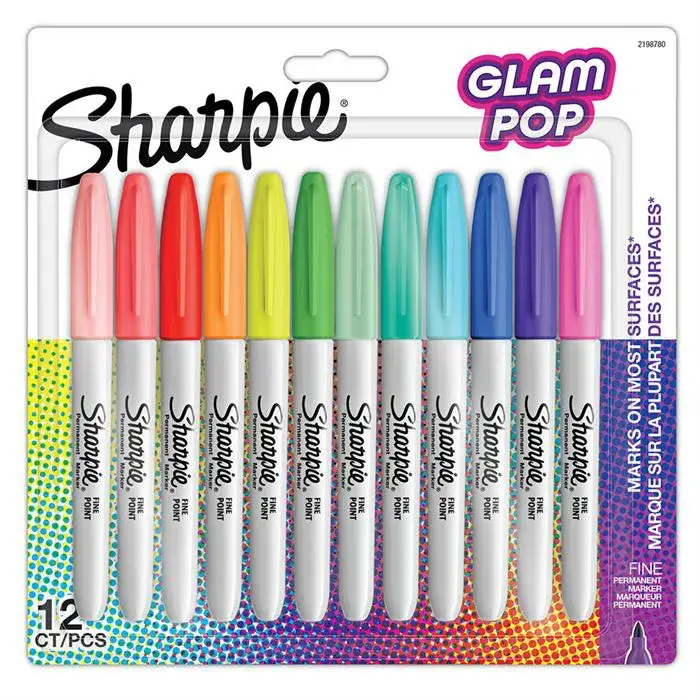 Sharpie Fine Glam Pop Permanent Marker 24 Lü - 2