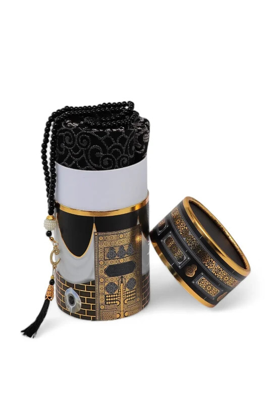 Silindir Kutu Seccade Seti Kabe Desenli - Furkan Neşriyat