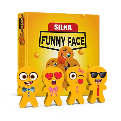 Silka Funny Face Kurabiye Adam Figürlü Silgi - 1