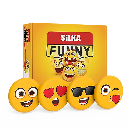 Silka Funny Gülen Yüzler Silgi - 2