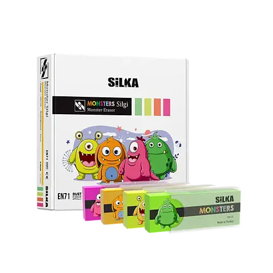 Silka Silgi Neon 4 Renk - 1