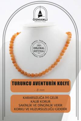 Siyah Göz Akik 6 mm Dizi Doğal Taş Kolye - Osmanlı Doğaltaş