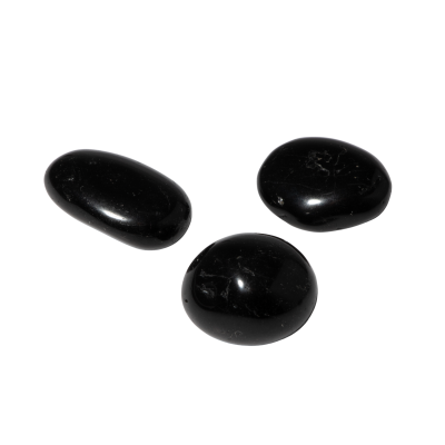 Siyah Turmalin Doğal Taş Tımbıl El Taşı - 2