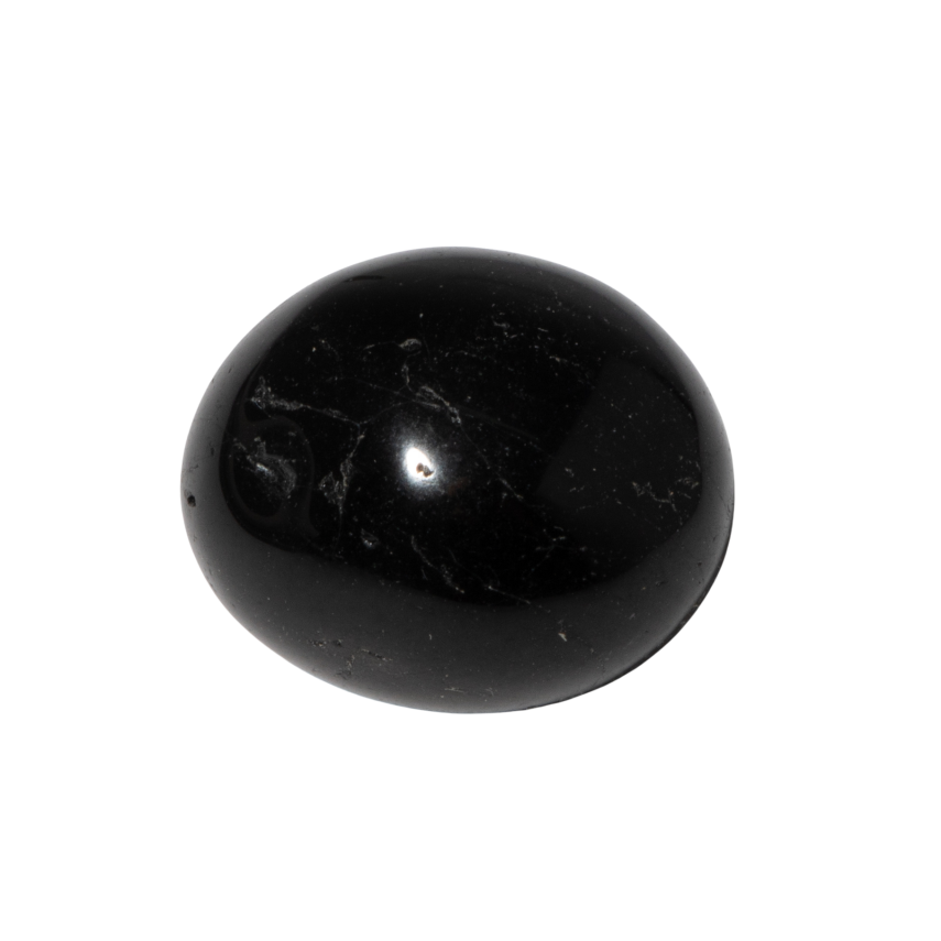 Siyah Turmalin Doğal Taş Tımbıl El Taşı - 3