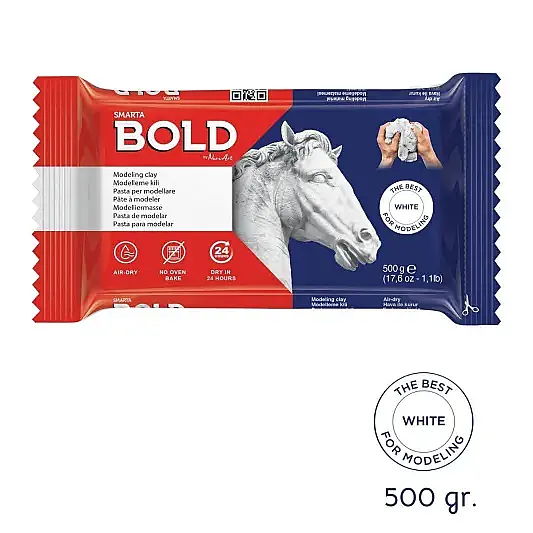 Smarta Bold Kil Hamuru Beyaz 500 gr - 2
