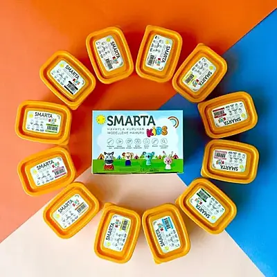 Smarta Kids Modelleme Hamuru 70 gr Neon Pembe - 4