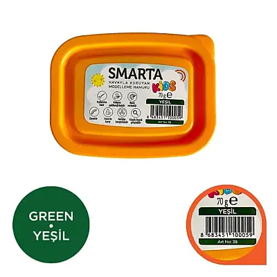 Smarta Kids Modelleme Hamuru 70 gr Yeşil - 1