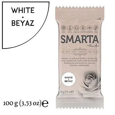 Smarta Modelleme Hamuru 100 Gr Beyaz Renk - 4