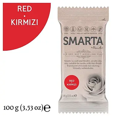 Smarta Modelleme Hamuru 100 Gr Kırmızı Renk - 3