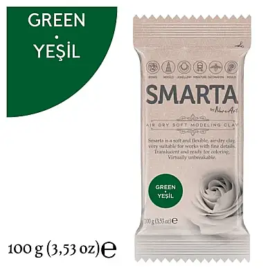 Smarta Modelleme Hamuru 100 Gr Yeşil Renk - 9