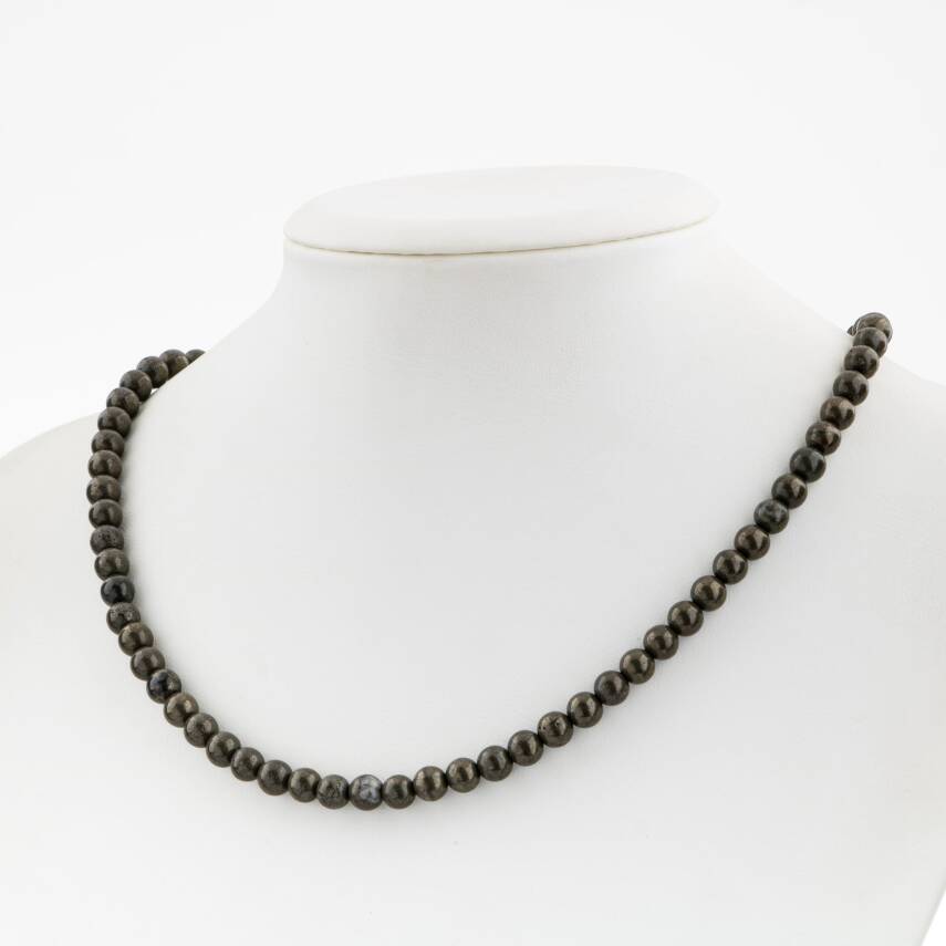 Sodalit 6 mm Dizi Doğal Taş Kolye - 1