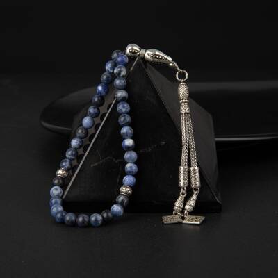 Sodalit Doğal Taş Tesbih 33lük - 6mm - 3