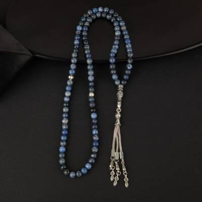 Sodalit Doğal Taş Tesbih 99luk - 6mm - 2