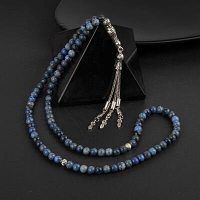 Sodalit Doğal Taş Tesbih 99luk - 6mm - 3