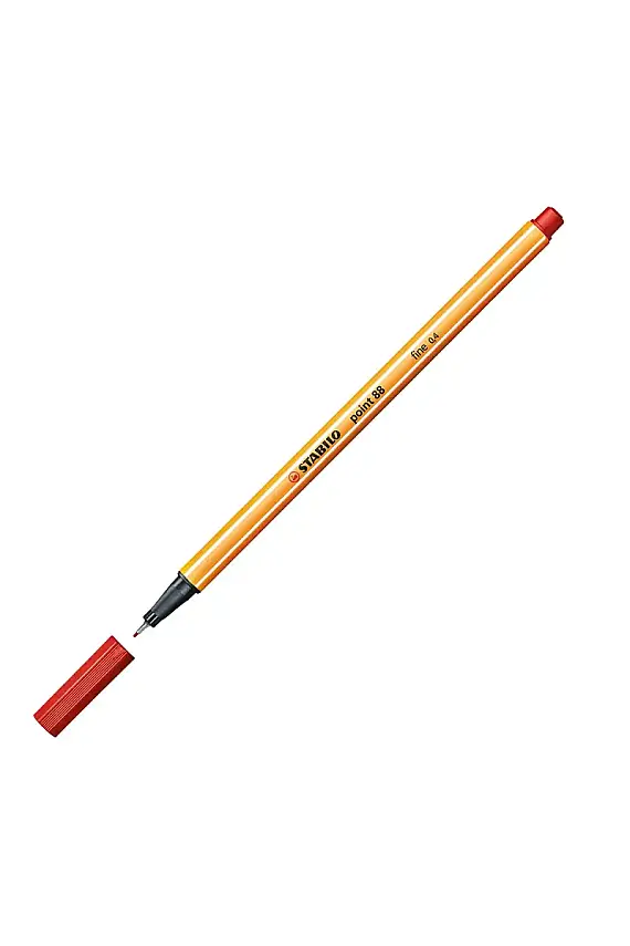 Stabilo 88 Point Keçe Uçlu Kalem Kırmızı - 1