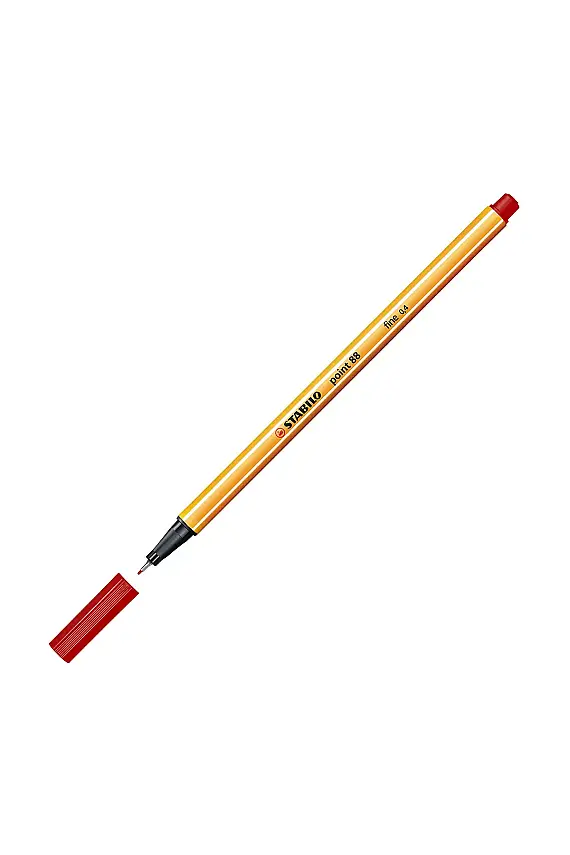 Stabilo 88 Point Keçe Uçlu Kalem Koyu Kırmızı - 1