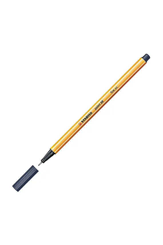 Stabilo 88 Point Keçe Uçlu Kalem Mavi Siyah - 1