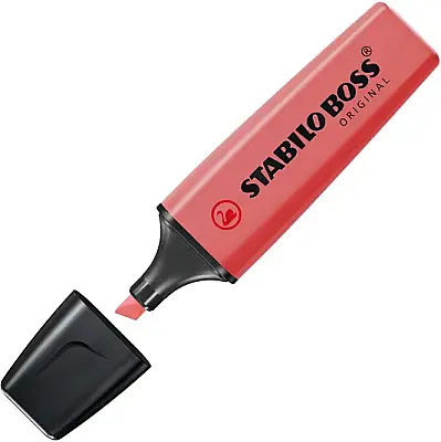Stabilo Boss Original Fosforlu Kalem Kırmızı - Stabilo (1)