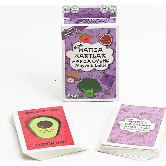Star Mini Hafıza Oyun Kartları Meyve ve Sebzeler - 2