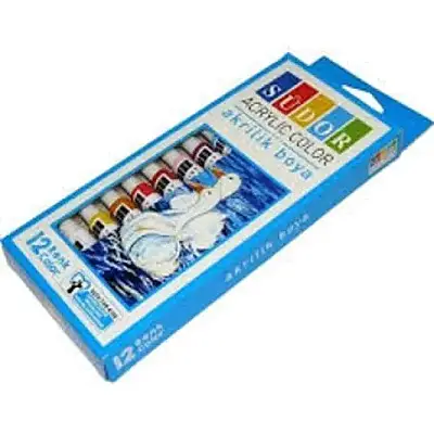 Südor Akrilik Boya Tüp 12 Renk 9 ml - Südor (1)