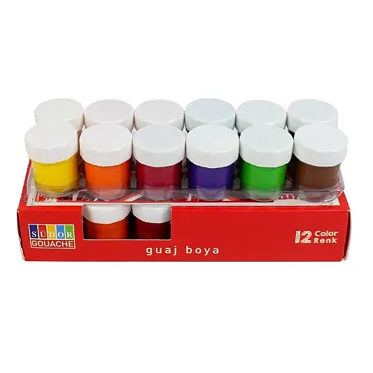 Südor Guaj Boya Set 12 Renk 20 ml - 3