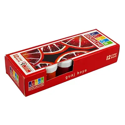 Südor Guaj Boya Set 12 Renk 20 ml - 6