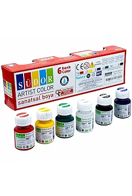 Südor Kumaş Boyası Set 6 Renk 25 ml - 3