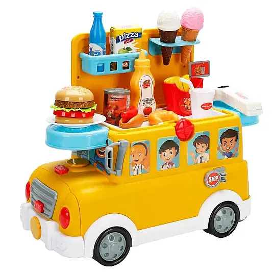 Sunman School Bus Shop Binilebilen 34 Parçalı Sesli Işıklı Set - 1