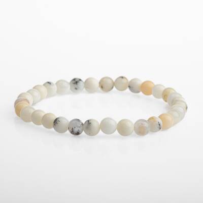 Süt Opal 6mm Doğal Taş Bileklik - 2