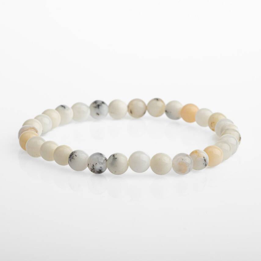 Süt Opal 6mm Doğal Taş Bileklik - 2