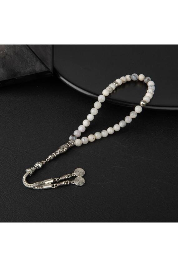 Süt Opal Doğal Taş Tesbih 33lük - 6mm - 1