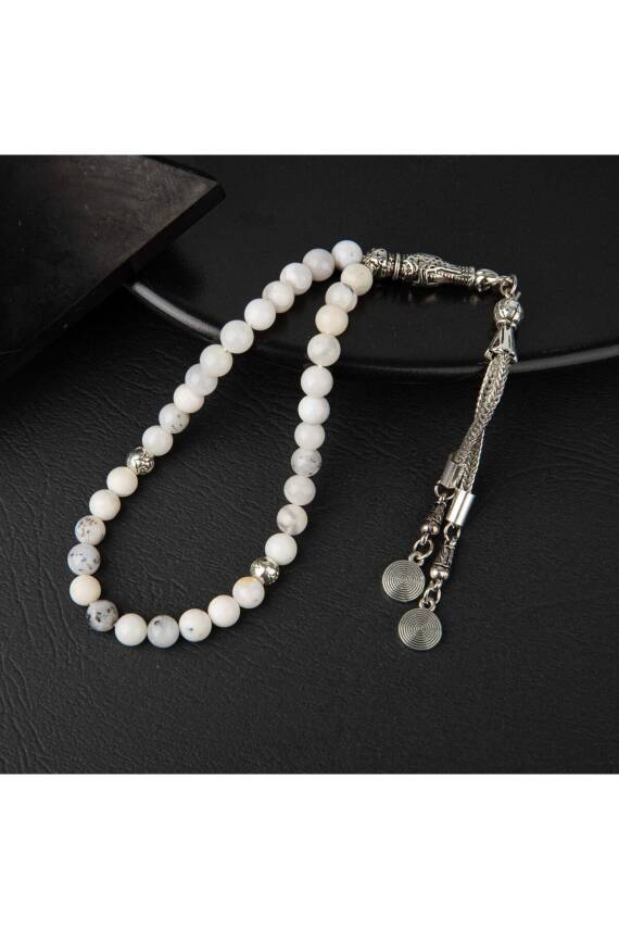 Süt Opal Doğal Taş Tesbih 33lük - 6mm - 3