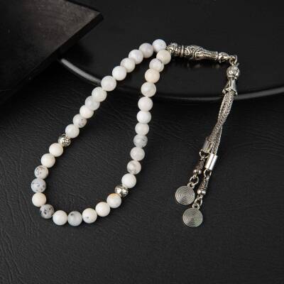 Süt Opal Doğal Taş Tesbih 33lük - 6mm - Osmanlı Doğaltaş