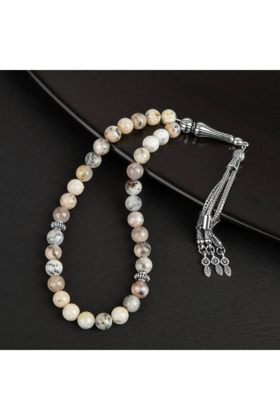 Süt Opal Doğal Taş Tesbih 33lük - 8mm - 3