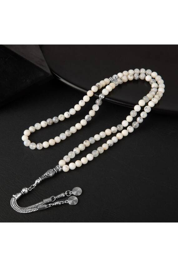 Süt Opal Doğal Taş Tesbih 99luk - 6mm - 3