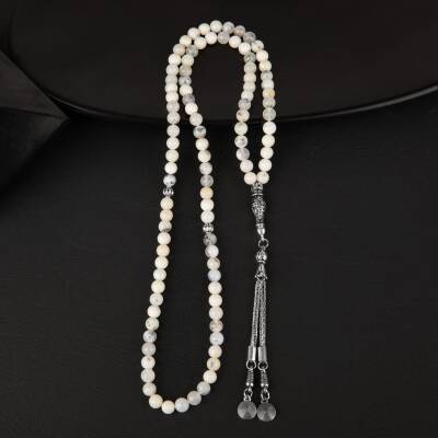 Süt Opal Doğal Taş Tesbih 99luk - 6mm - 2