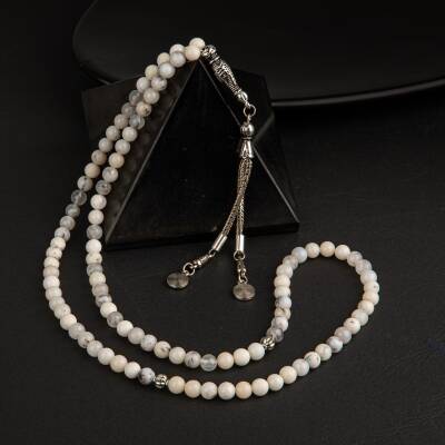 Süt Opal Doğal Taş Tesbih 99luk - 6mm - 3