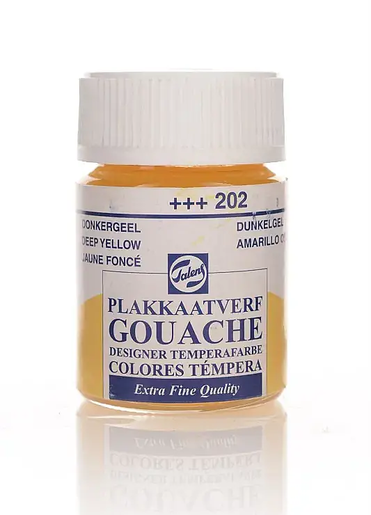 Talens 62022 Guaj Boya 16 ml Deep Yellow Koyu Sarı - 1