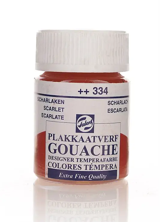 Talens 63342 Guaj Boya 16 ml Scarlet Parlak Kırmızı - 1