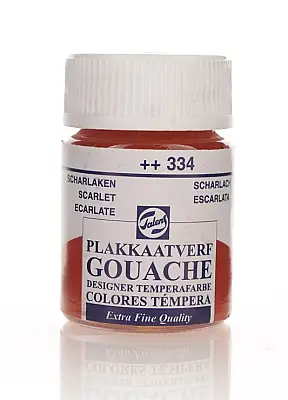 Talens 63342 Guaj Boya 16 ml Scarlet Parlak Kırmızı - Talens (1)