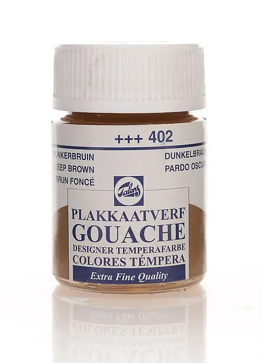 Talens 64022 Guaj Boya 16 ml Deep Brown Koyu Kahverengi - 1