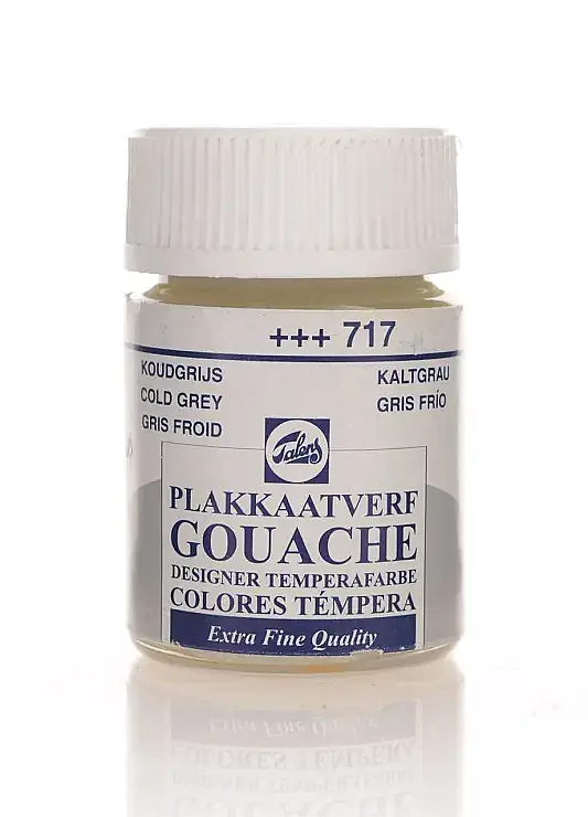 Talens 67172 Guaj Boya 16 ml Cold Grey Soğuk Gri - 1
