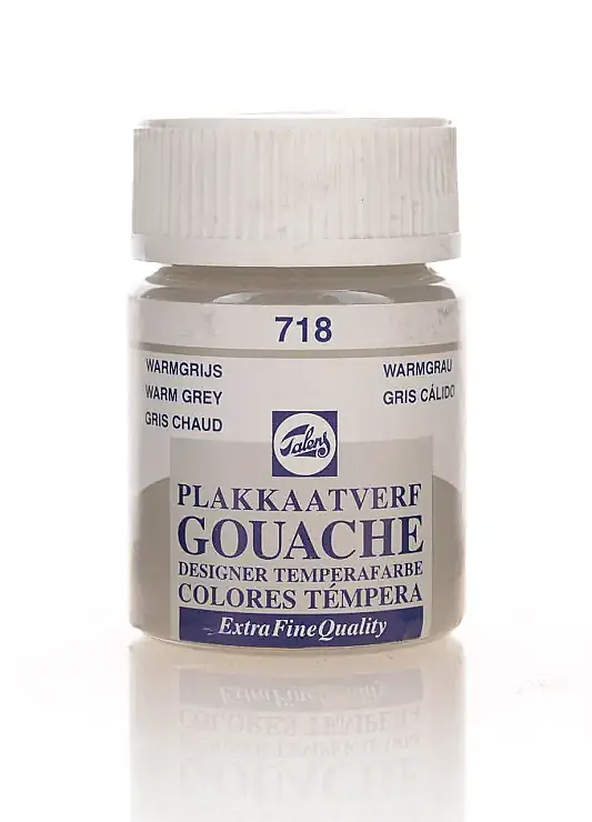 Talens 67182 Guaj Boya 16 ml Warm Grey Sıcak Gri - 2