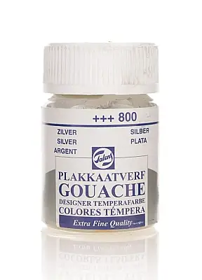 Talens 68002 Guaj Boya 16 ml Silver Gümüş - 1