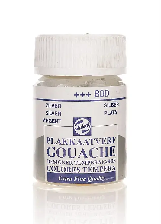 Talens 68002 Guaj Boya 16 ml Silver Gümüş - 1