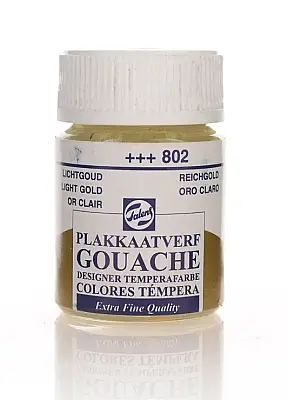 Talens 68022 Guaj Boya 16 ml Light Gold Açık Altın - 1