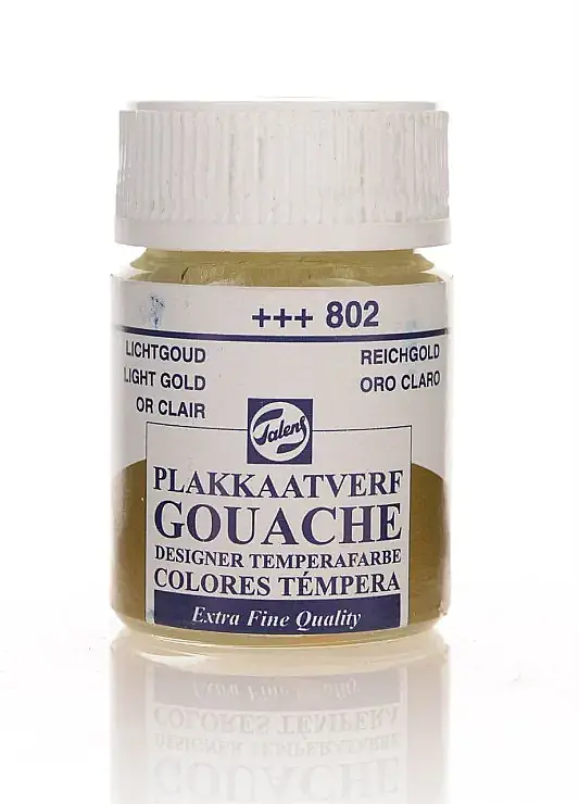 Talens 68022 Guaj Boya 16 ml Light Gold Açık Altın - 2