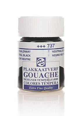 Talens 8167372 Guaj Boya 16 ml Neutral Black Siyah - 1